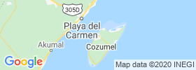 San Miguel De Cozumel map